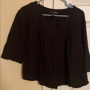 Black short cardigan